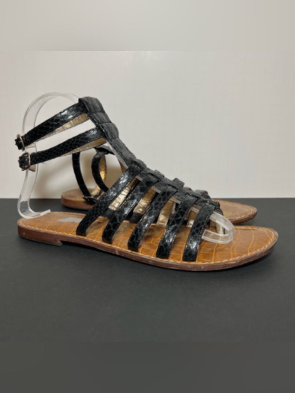 Sam Edelman Black Strappy Gladiator Sandals